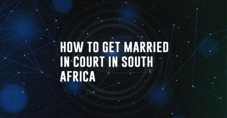 how to get married in court in south africa