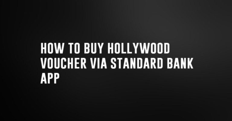 how to buy hollywood voucher via standard bank app