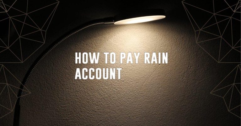 how to pay rain account