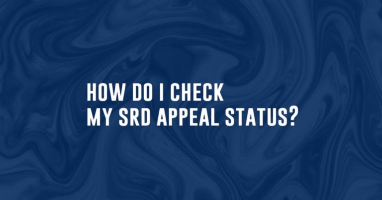 how do i check my srd appeal status?